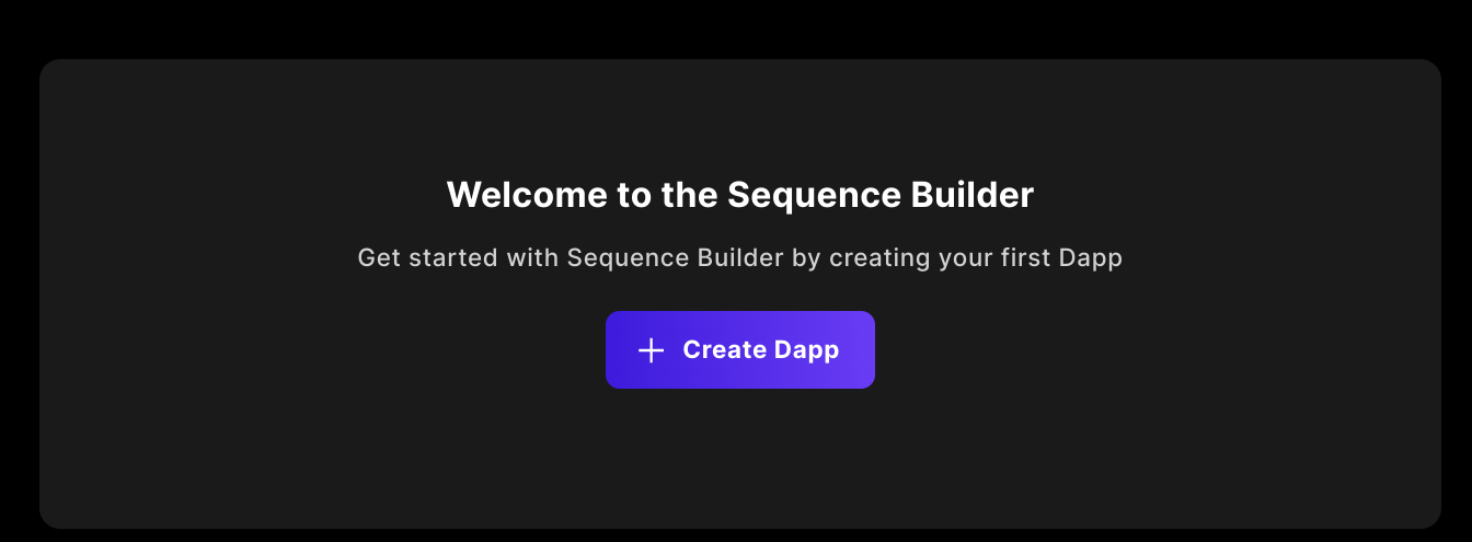 Sequence builder create app