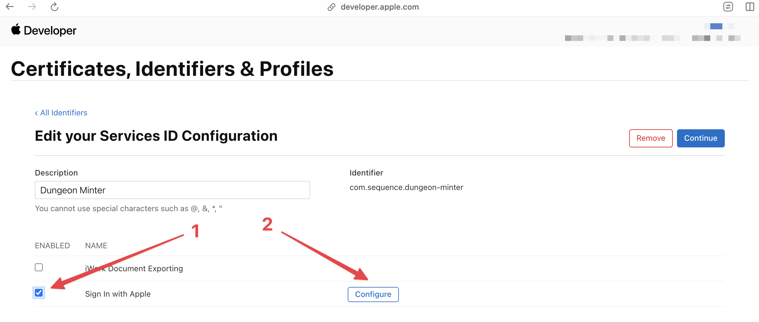 Web Application Configuration