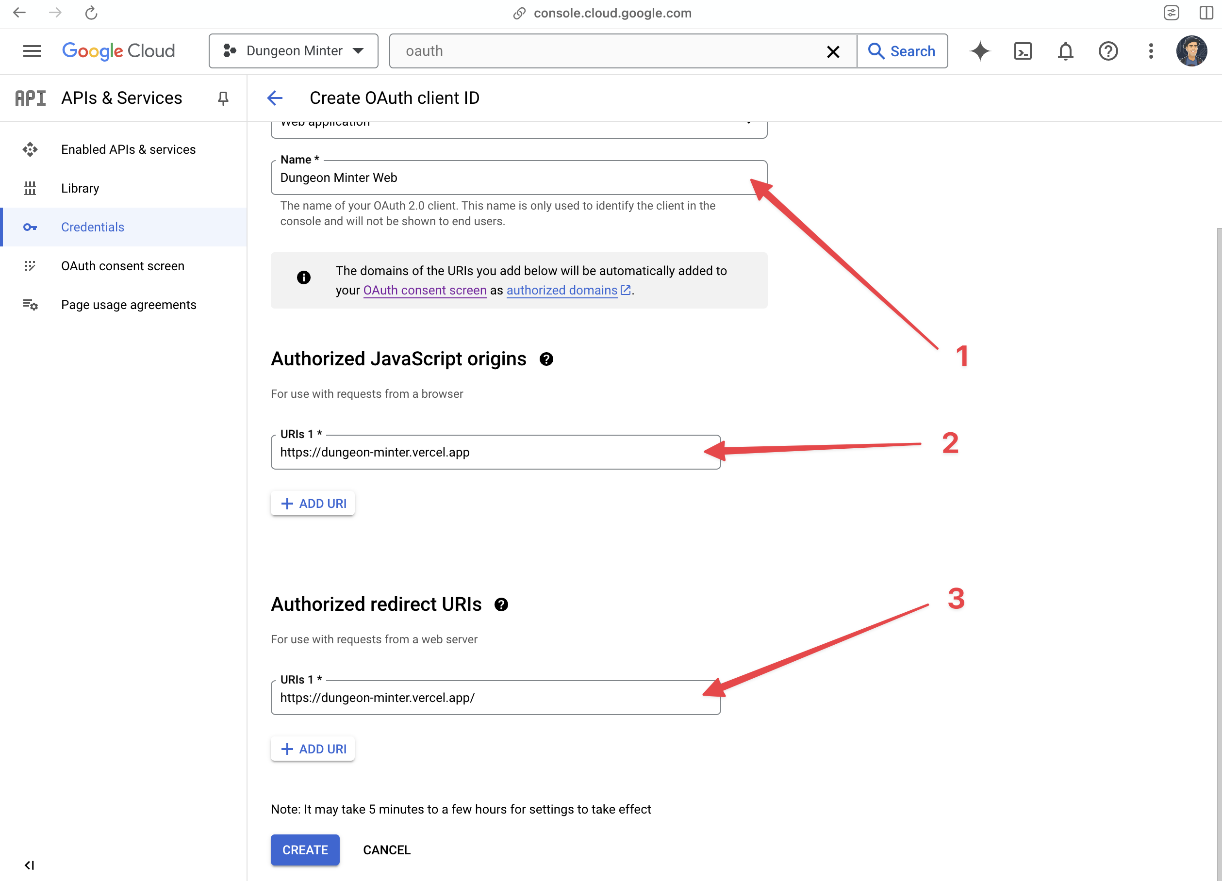 Web Application Configuration