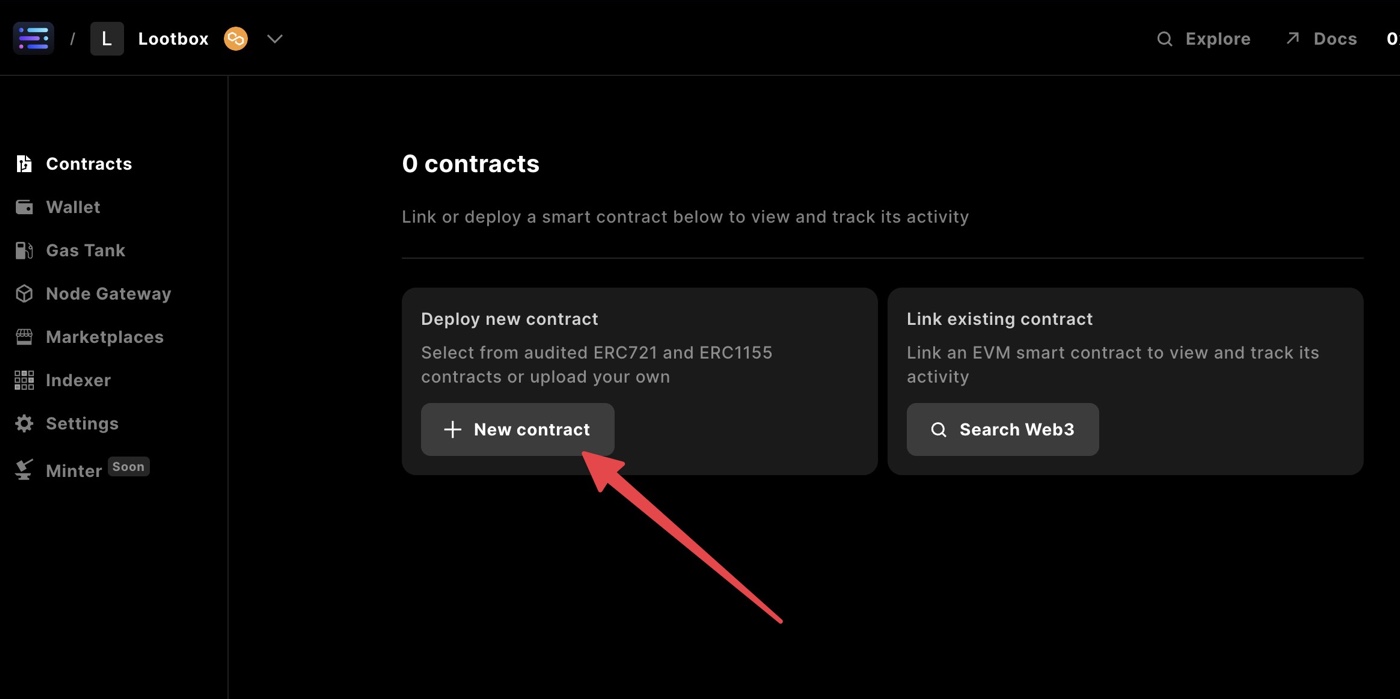 Configure Contract on Builder