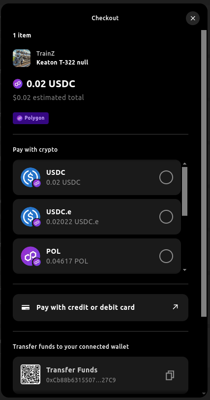 make it easier for users to checkout with a collectible in your dap with the Kit checkout modal